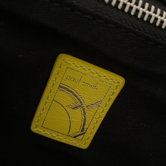 NWT PAUL SMITH 50th Anniversary Spaghetti Print Drawstring Backpack Black - Picture 11 of 13